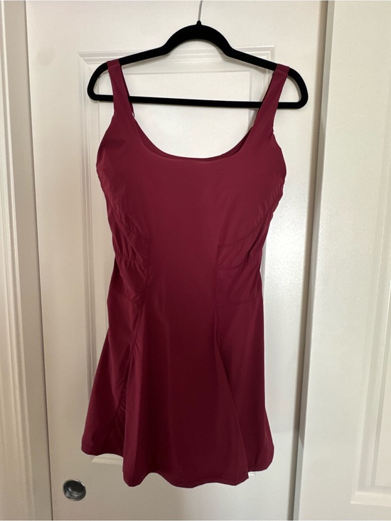 POPFLEX Dresses & Skirts - POPFLEX Crimson Tie Breaker Superdress Scoop Neck Tank Dress